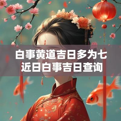 白事黄道吉日多为七 近日白事吉日查询表