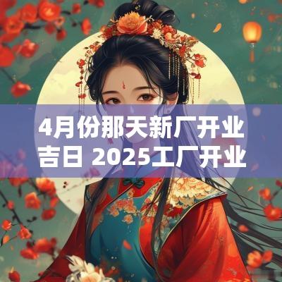 4月份那天新厂开业吉日 2025工厂开业黄道吉日