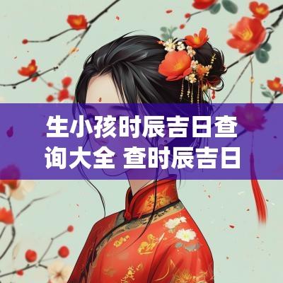 生小孩时辰吉日查询大全 查时辰吉日哪个app好