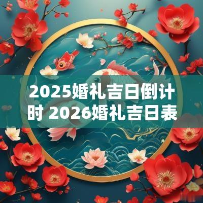 2025婚礼吉日倒计时 2026婚礼吉日表