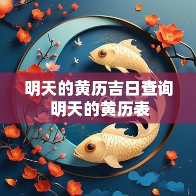 明天的黄历吉日查询 明天的黄历表