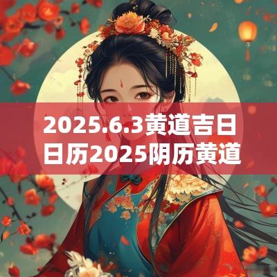 2025.6.3黄道吉日 日历2025阴历黄道吉日