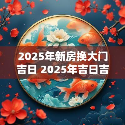 2025年新房换大门吉日 2025年吉日吉时大全表