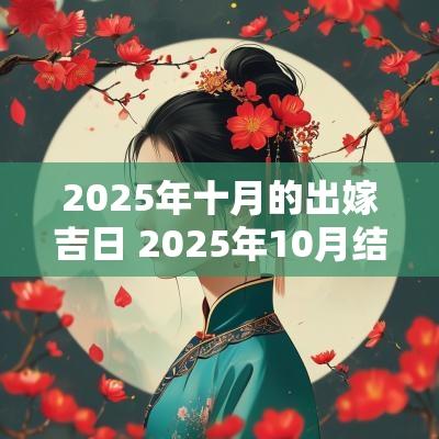 2025年十月的出嫁吉日 2025年10月结婚吉日一览表