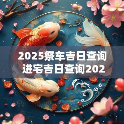 2025祭车吉日查询 进宅吉日查询2025