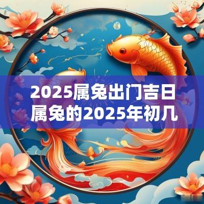 2025属兔出门吉日 属兔的2025年初几出门好