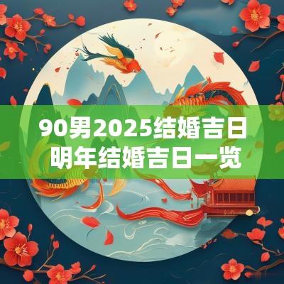 90男2025结婚吉日 明年结婚吉日一览表2025