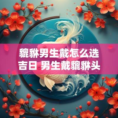 貔貅男生戴怎么选吉日 男生戴貔貅头部是哪个方向