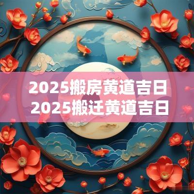 2025搬房黄道吉日 2025搬迁黄道吉日