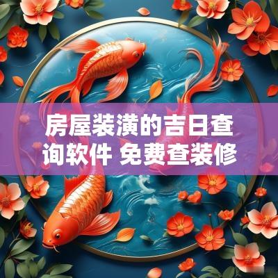 房屋装潢的吉日查询软件 免费查装修吉日的软件