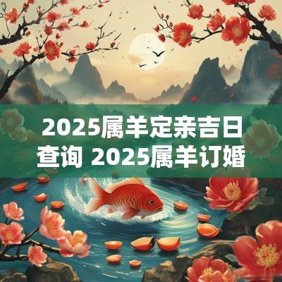 2025属羊定亲吉日查询 2025属羊订婚黄道吉日