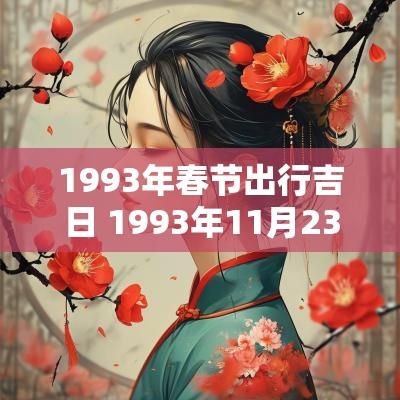 1993年春节出行吉日 1993年11月23日吉日