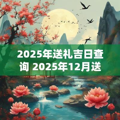 2025年送礼吉日查询 2025年12月送礼吉日