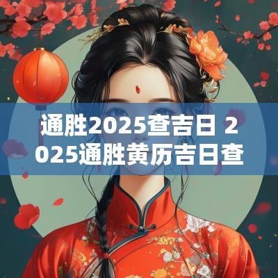 通胜2025查吉日 2025通胜黄历吉日查询