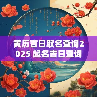 黄历吉日取名查询2025 起名吉日查询2025年