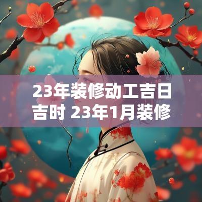 23年装修动工吉日吉时 23年1月装修吉日