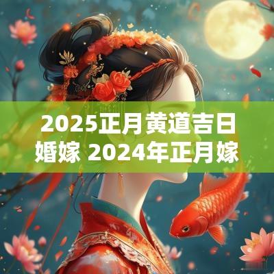2025正月黄道吉日婚嫁 2025年正月嫁娶黄道吉日