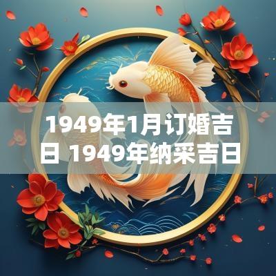 1949年1月订婚吉日 1949年纳采吉日查询