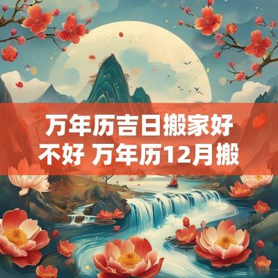 万年历吉日搬家好不好 万年历12月搬家吉日