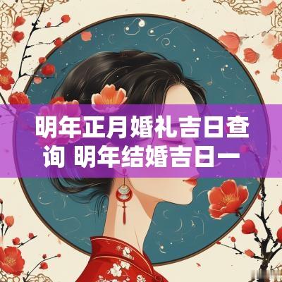 明年正月婚礼吉日查询 明年结婚吉日一览表