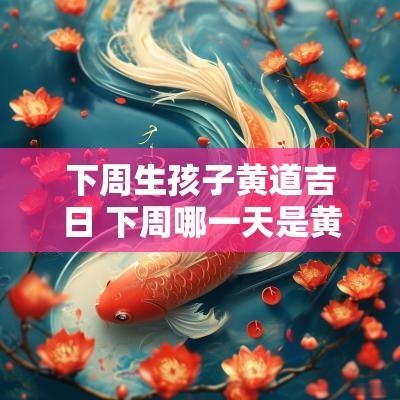下周生孩子黄道吉日 下周哪一天是黄道吉日