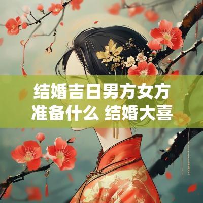 结婚吉日男方女方准备什么 结婚大喜日子女方要有什么规矩