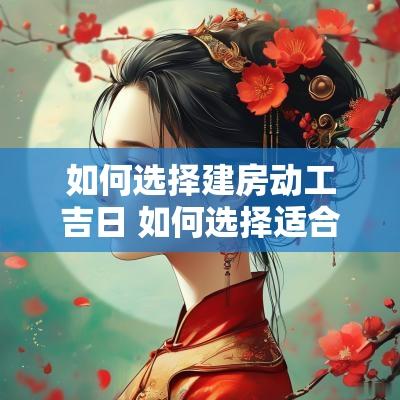 如何选择建房动工吉日 如何选择适合动土开工建房的日期