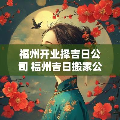 福州开业择吉日公司 福州吉日搬家公司电话