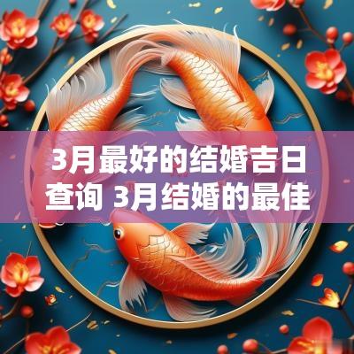 3月最好的结婚吉日查询 3月结婚的最佳日期