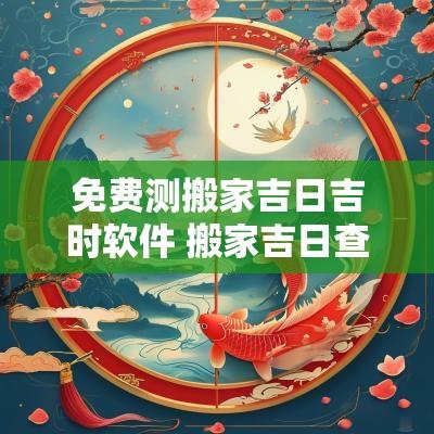 免费测搬家吉日吉时软件 搬家吉日查询软件下载