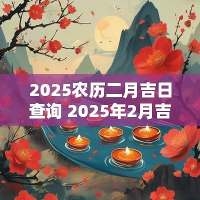 2025农历二月吉日查询 2025年2月吉日查询