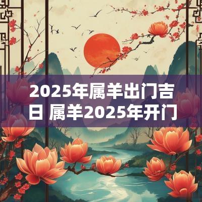 2025年属羊出门吉日 属羊2025年开门吉日