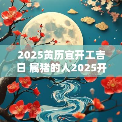 2025黄历宜开工吉日 属猪的人2025开工吉日