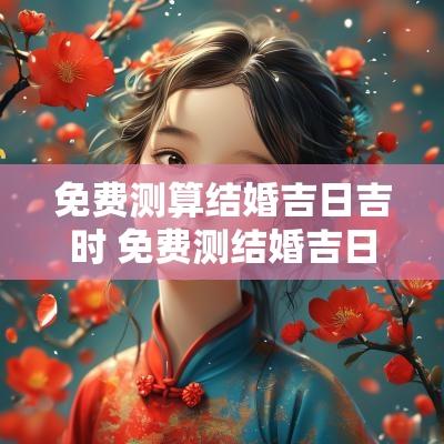 免费测算结婚吉日吉时 免费测结婚吉日