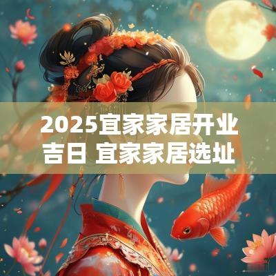 2025宜家家居开业吉日 宜家家居选址的几大因素