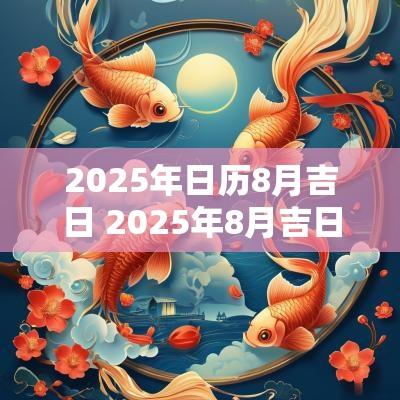 2025年日历8月吉日 2025年8月吉日老黄历