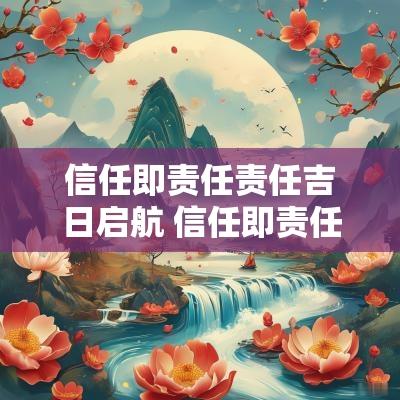 信任即责任责任吉日启航 信任即责任的下一句