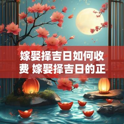 嫁娶择吉日如何收费 嫁娶择吉日的正确方法