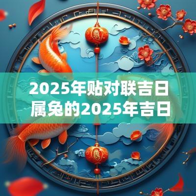 2025年贴对联吉日 属兔的2025年吉日