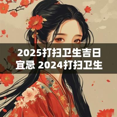 2025打扫卫生吉日宜忌 2025打扫卫生最佳吉日