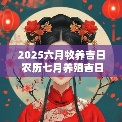 2025六月牧养吉日 农历七月养殖吉日大全查询表