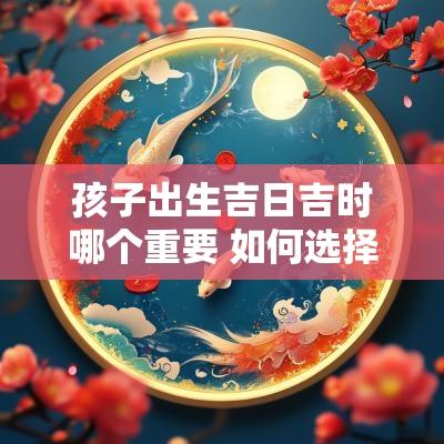 孩子出生吉日吉时哪个重要 如何选择孩子出生吉时和吉日