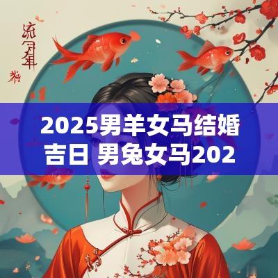 2025男羊女马结婚吉日 男兔女马2025结婚吉日