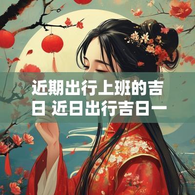 近期出行上班的吉日 近日出行吉日一览表
