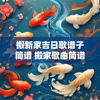 搬新家吉日歌谱子简谱 搬家歌曲简谱