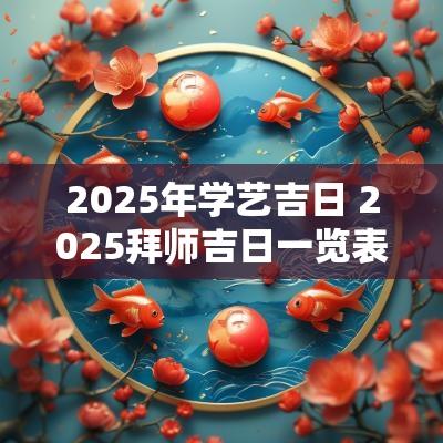 2025年学艺吉日 2025拜师吉日一览表