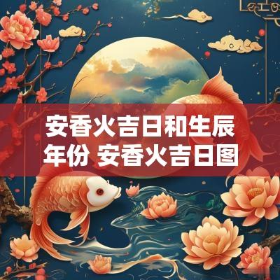 安香火吉日和生辰年份 安香火吉日图片