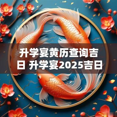 升学宴黄历查询吉日 升学宴2025吉日