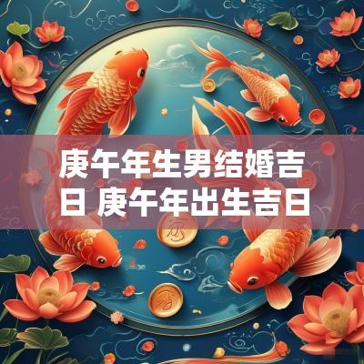 庚午年生男结婚吉日 庚午年出生吉日查询