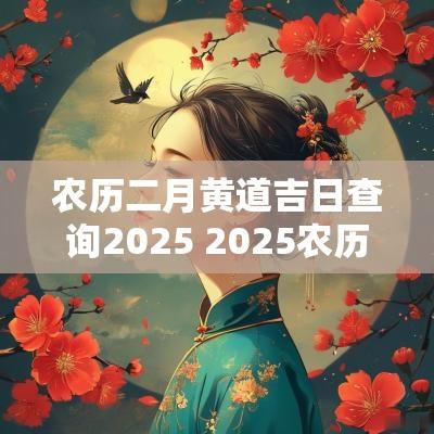 农历二月黄道吉日查询2025 2025农历2月吉日查询